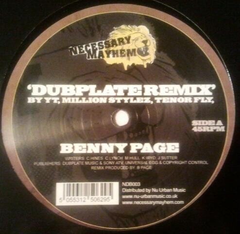Dubplate (Benny Page remix)