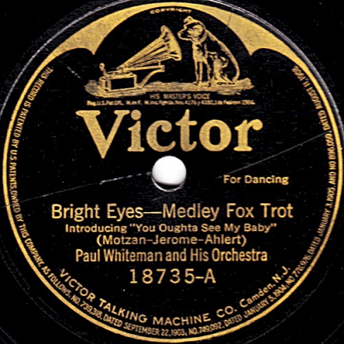 Bright Eyes - Medley (Introducing "You Oughta See My Baby") / Love Bird - Medley (Introducing "Under The Honeymoon")