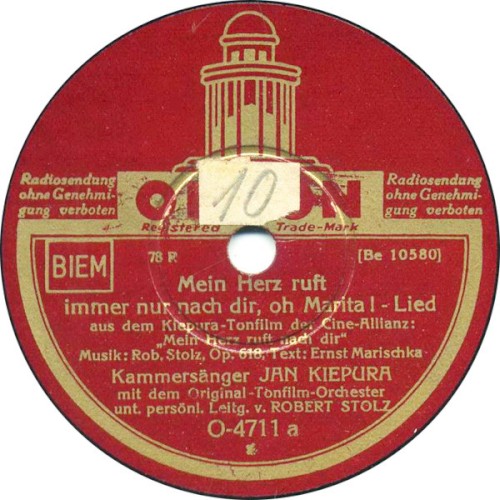 Mein Herz ruft immer nur nach dir, oh Marita! / Ich sing' mein Lied heut' nur für dich!