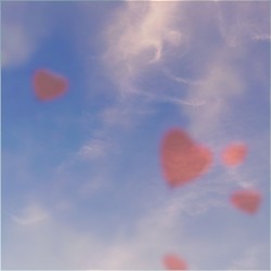 heart-shaped clouds