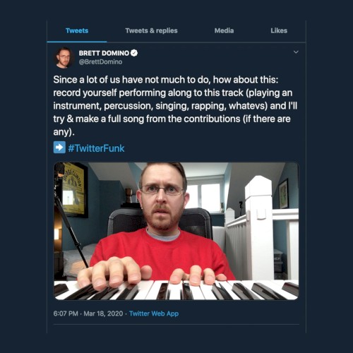 A song made entirely from videos that people sent via Twitter.