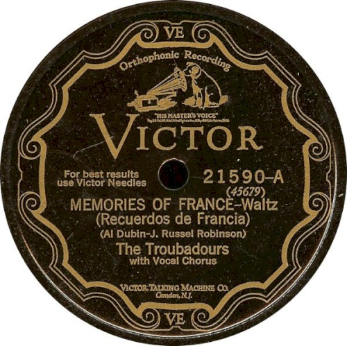 Memories of France / That's Just My Way of Forgetting You