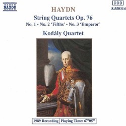 String Quartets, op. 76: No. 1 / No. 2 “Fifths” / No. 3 “Emperor”