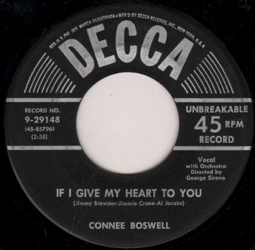 If I Give My Heart to You / T-E-N-N-E-S-S-E-E (Spells Heaven to Me)
