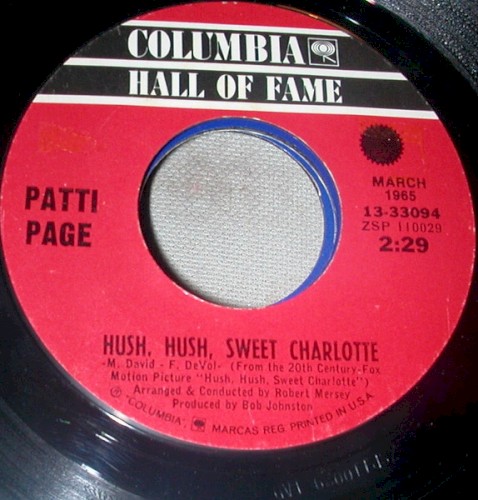 Hush, Hush, Sweet Charlotte / You Can’t Be True Darling