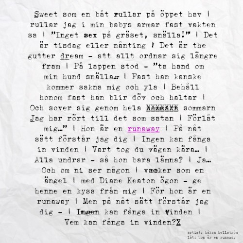 Hon är en runaway
