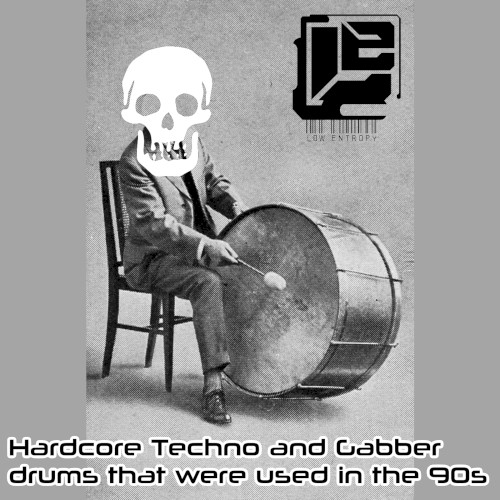 123 Hardcore Techno and Gabber drums that were used in the 90s (Sample Pack 3)