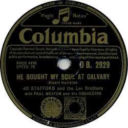 He Bought My Soul at Calvary / It Is No Secret