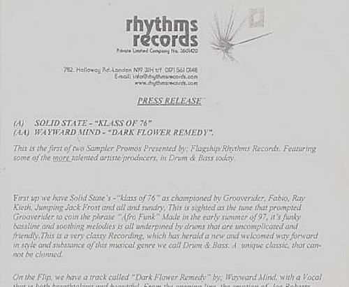 Klass of 76 / Dark Flower Remedy