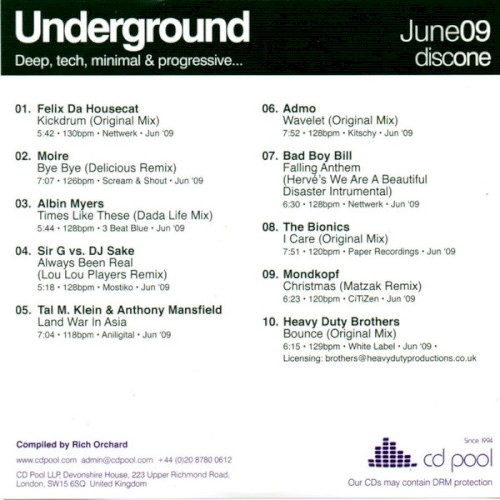 Underground & Alternative - June 09