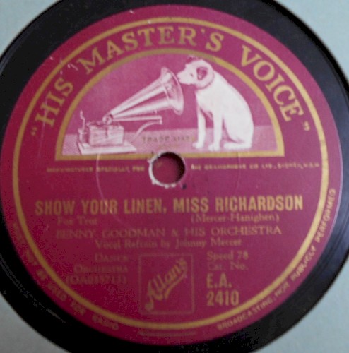 Show Your Linen, Miss Richardson / Y' Had It Comin' to You
