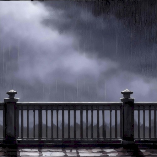 caught in the rain