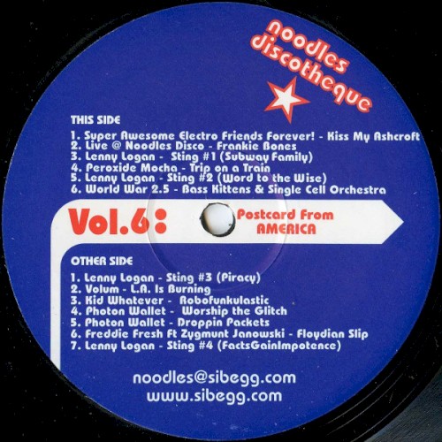Noodles Discotheque Vol. 6: Postcard From America