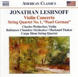 Violin Concerto / String Quartet No. 1, "Pearl German"