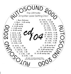 The Ultimate Amplifier Level Setting Disc!