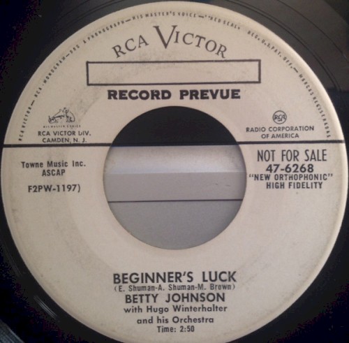 Beginner's Luck / I'm a Sinner