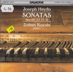 Sonatas nos. 20, 33, 29, 31