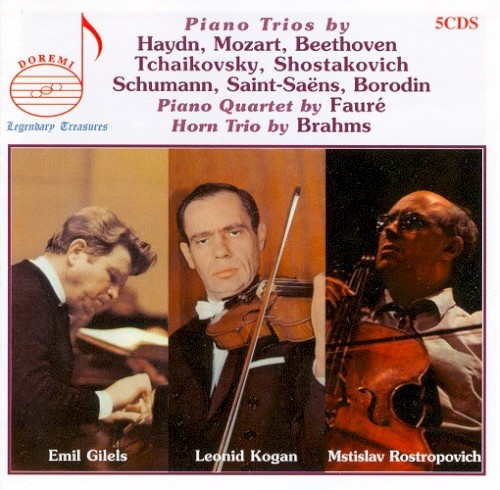 Piano Trios by Haydn, Mozart, Beethoven, Tchaikovsky, Shostakovich, Schumann, Saint-Saëns, Borodin / Piano Quartet by Fauré / Horn Trio by Brahms