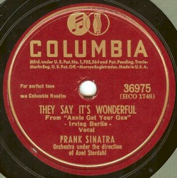They Say It's Wonderful / The Girl That I Marry