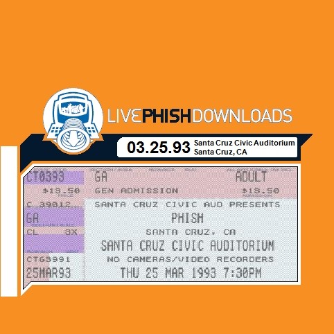 1993-03-25: Santa Cruz Civic Auditorium, Santa Cruz, CA, USA