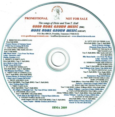 Good Home Grown Music Sampler 2009