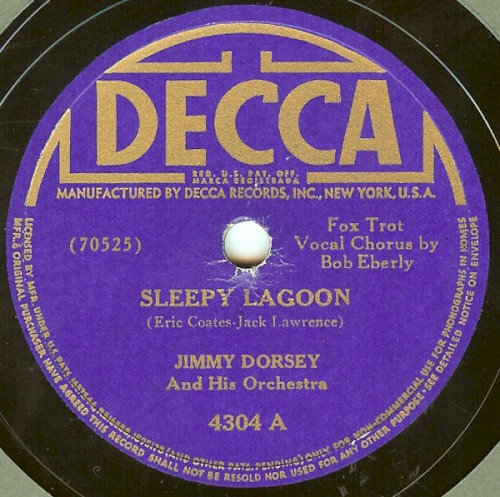 Sleepy Lagoon / I Threw a Kiss in the Ocean