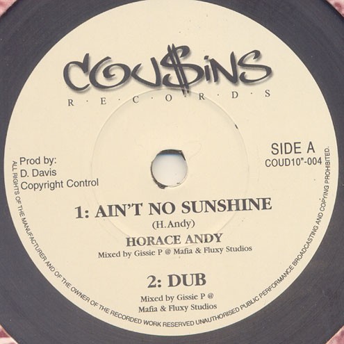 Ain't No Sunshine / Creation Rebel