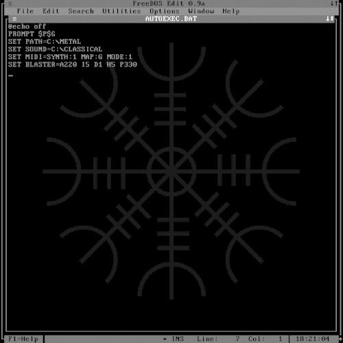 C:\>EDIT AUTOEXEC.BAT