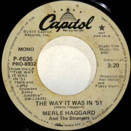 The Way It Was in ’51