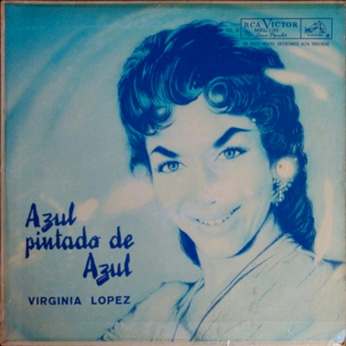 Azul pintado de azul