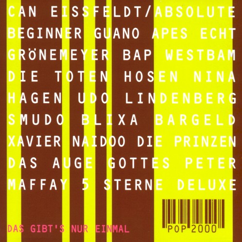 POP 2000: Das gibt’s nur einmal