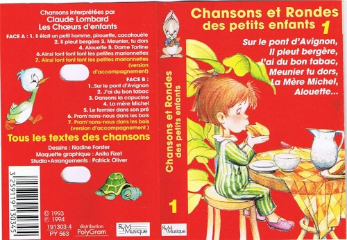 Chansons et rondes des petits enfants, Vol. 1