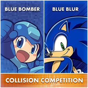 Mega Man & Sonic the Hedgehog: The Blue Bomber Blue Blur Collision Competition