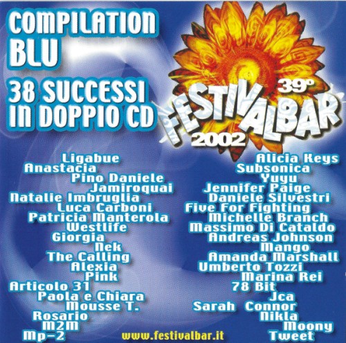 39º Festivalbar 2002: Compilation blu
