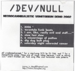 Necrocannibalistic Vomitorium Demo 2002