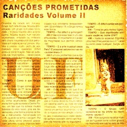 Canções prometidas: Raridades volume II