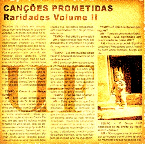 Canções prometidas: Raridades volume II