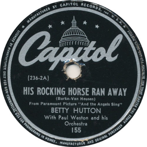 His Rocking Horse Ran Away / It Had to Be You