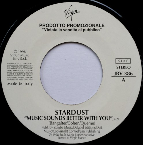Music Sounds Better With You / T'innamorerò