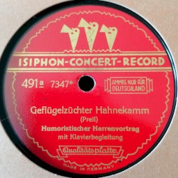 Geflügelzüchter Hahnekamm / Krause, mit Milch außer’m Hause
