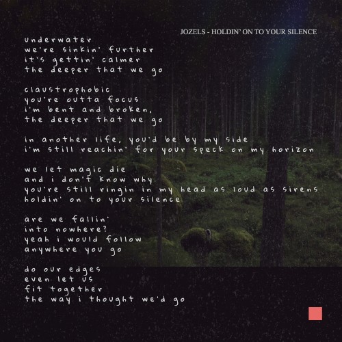 Holdin' On To Your Silence