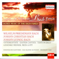Geistliche Musik der Bach Familie, vol 4
