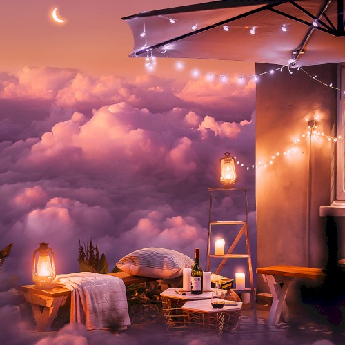 above the clouds