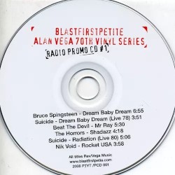 Blast First Petite Alan Vega 70th Vinyl Series: Radio Promo CD #1