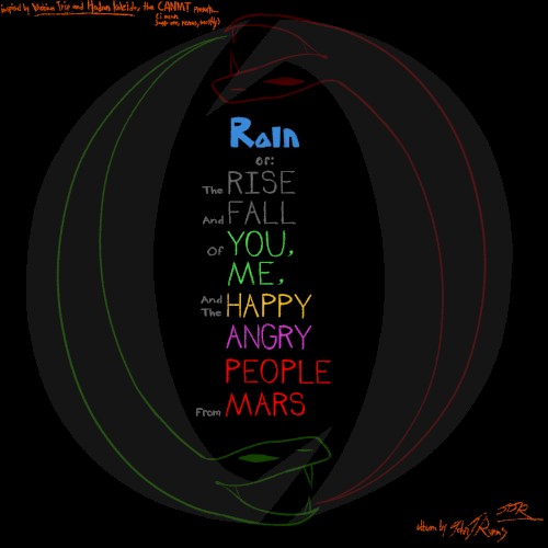 Rain, or: “The Rise and Fall of You, Me and the Happy Angry People from Mars”