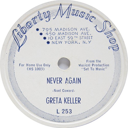 Never Again / I Get Along Without You Very Well