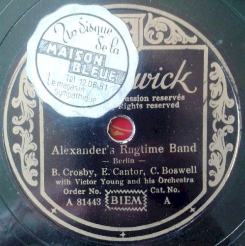 Alexander's Ragtime Band / Home on the Range / True Confession
