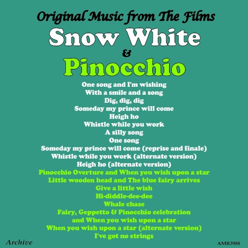 Snow White / Pinocchio (Original Motion Picture Soundtracks)