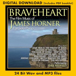 Braveheart: The Film Music of James Horner For Solo Piano