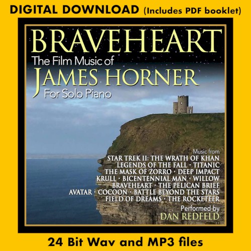 Braveheart: The Film Music of James Horner For Solo Piano